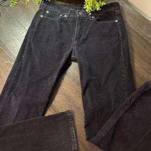 Levi’s Black Corduroy Straight-Leg 514 corduroy Pants 32x32